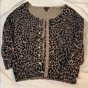 Leopard cardigan!